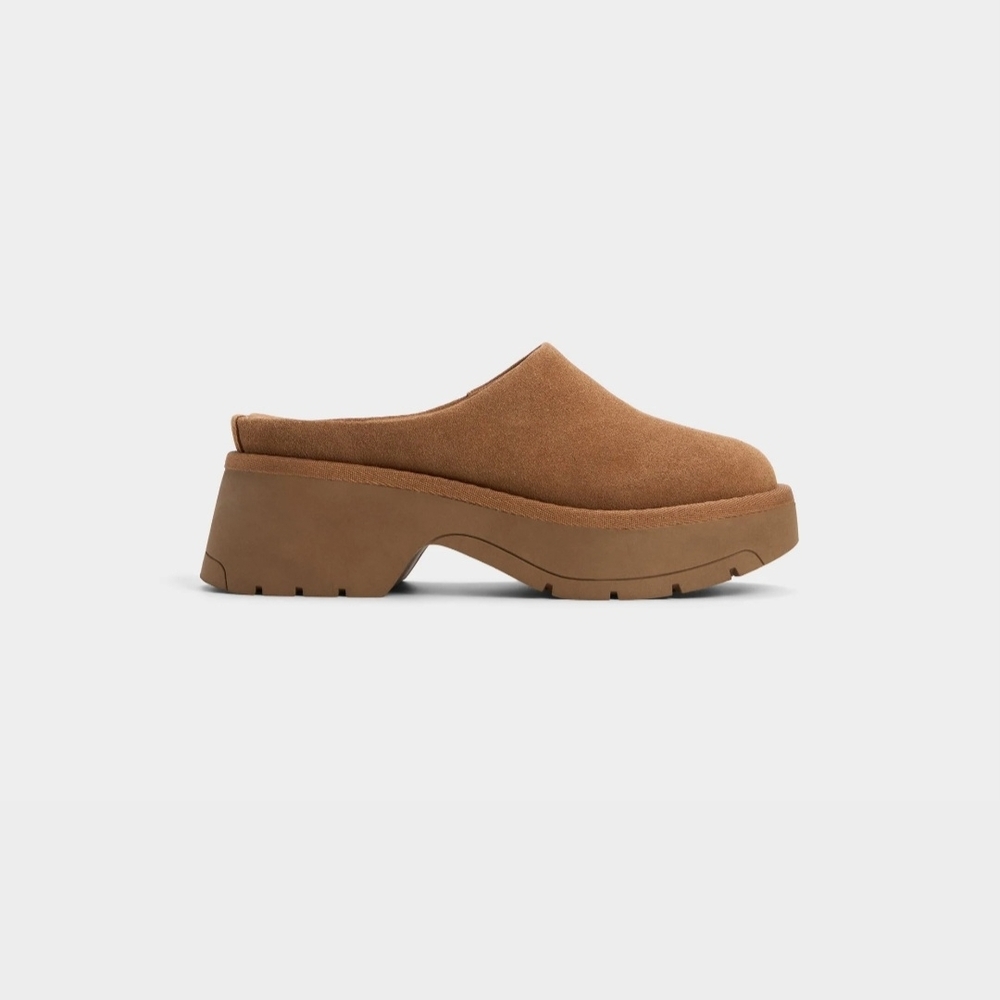 New! Aldo Brown Platform Mules- NEW In Box
